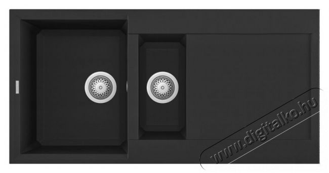 Elleci LGY47540 Easy 475 G40 Nero granitek mosogatótálca Konyhai termékek - Mosogató - Mosogatótálca - 358825