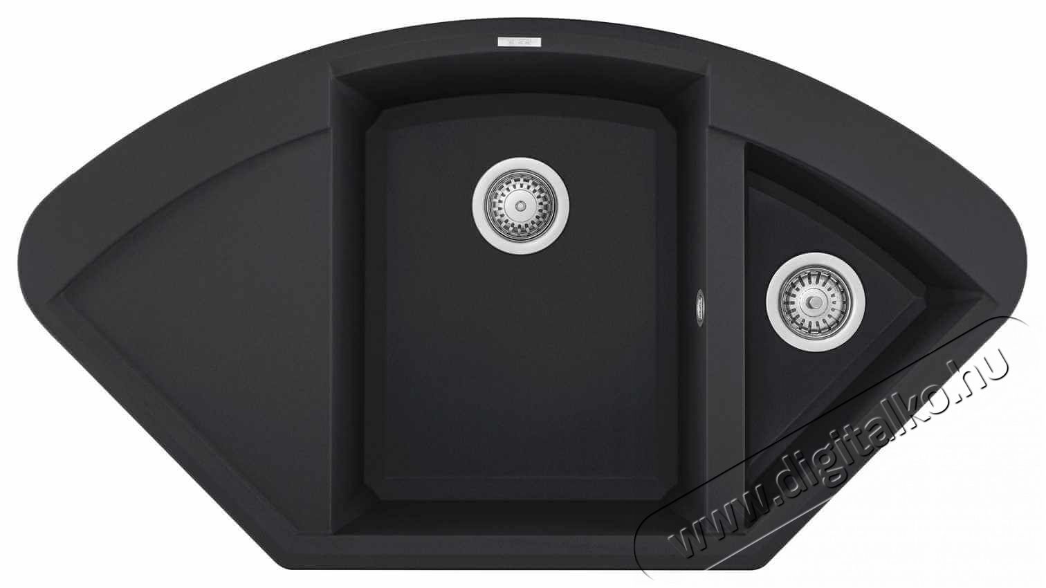 Elleci LGYCOR59 Easy CORNER G59 Antracite Granitek mosogatótálca Konyhai termékek - Mosogató - Mosogatótálca - 358860