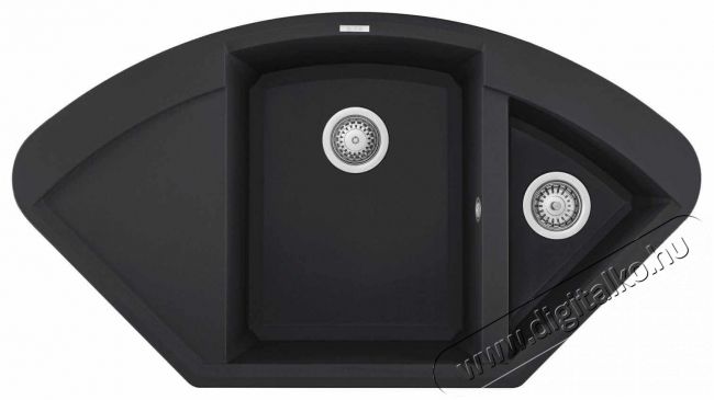 Elleci LGYCOR59 Easy CORNER G59 Antracite Granitek mosogatótálca Konyhai termékek - Mosogató - Mosogatótálca - 358860
