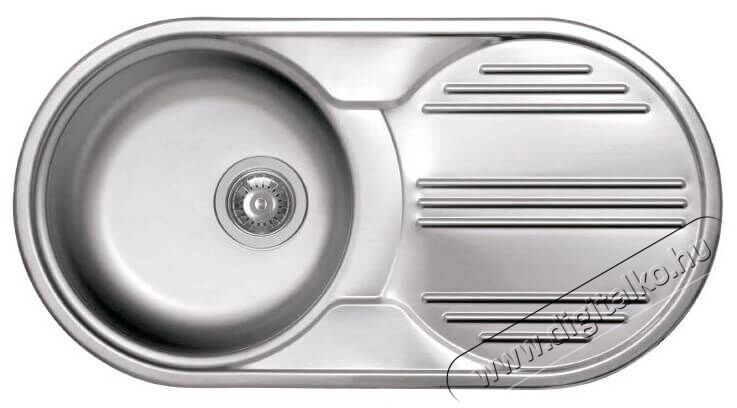 Elleci LIX830SACRD Special ROUND 830 DX Mosogatótálca - inox Konyhai termékek - Mosogató - Mosogatótálca - 359465