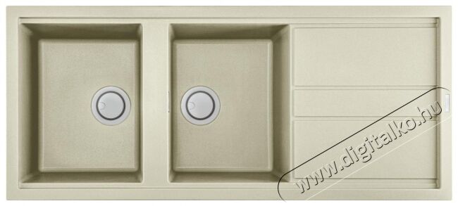 Elleci LGB50062 Best 500 G62 Bianco Antico Granitek mosogatótálca Konyhai termékek - Mosogató - Mosogatótálca - 358722