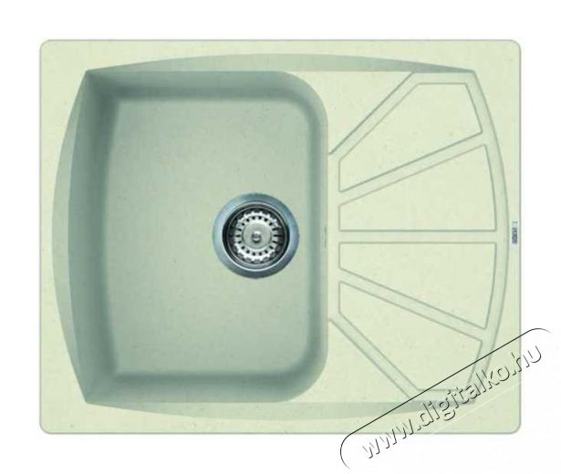 Elleci LGL12562 Living 125 G62 Bianco Antico granitek mosogatótálca Konyhai termékek - Mosogató - Mosogatótálca - 359035