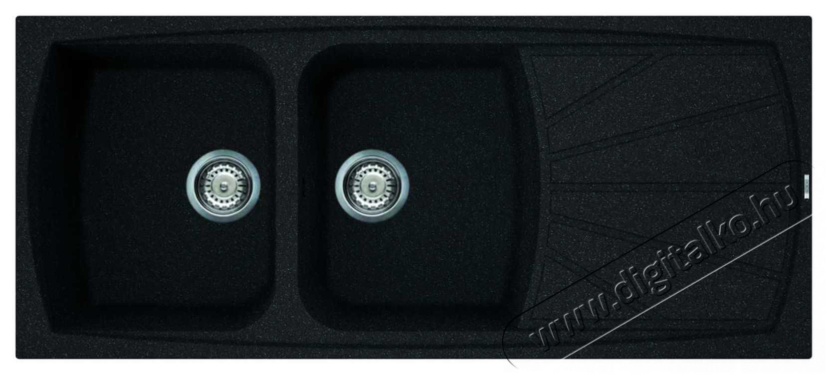 Elleci LGL50054 Living 500 G54 Nero Pietra granitek mosogatótálca Konyhai termékek - Mosogató - Mosogatótálca - 359069
