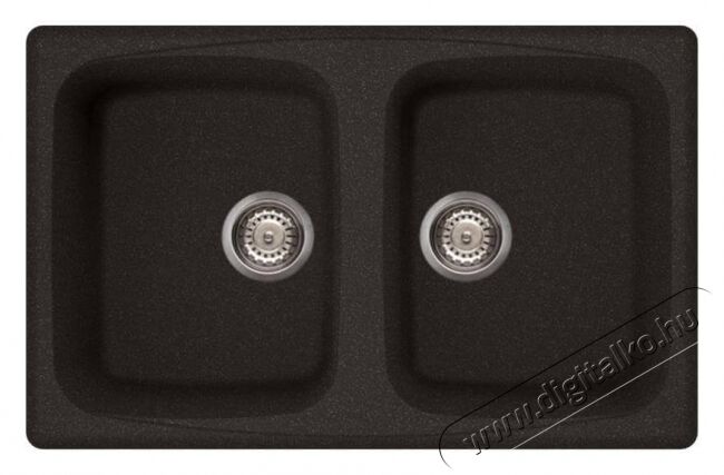 Elleci LGM35054 Master 350 G54 Nero Pietra granitek mosogatótálca Konyhai termékek - Mosogató - Mosogatótálca - 359087