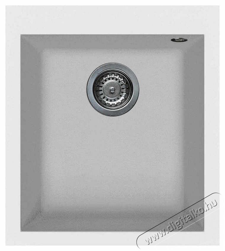 Elleci LGQ10068 Quadra 100 G68 Bianco granitek mosogatótálca Konyhai termékek - Mosogató - Mosogatótálca - 359152