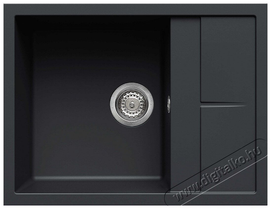 Elleci LGU12559 Unico 125 G59 Antracite granitek mosogatótálca Konyhai termékek - Mosogató - Mosogatótálca - 359545