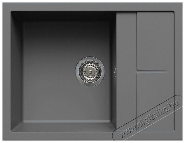 Elleci LMU12573 Unico 125 M73 Titanium metaltek mosogatótálca Konyhai termékek - Mosogató - Mosogatótálca - 359541
