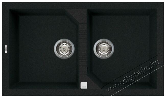 Elleci LGT45040 Tekno 450 G40 Nero granitek mosogatótálca Konyhai termékek - Mosogató - Mosogatótálca - 359495