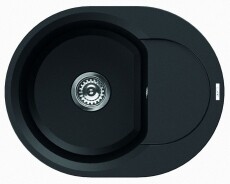 Elleci LGYR6040 Easy ROUND 600 G40 Nero granitek mosogatótálca Konyhai termékek - Mosogató - Mosogatótálca - 358870