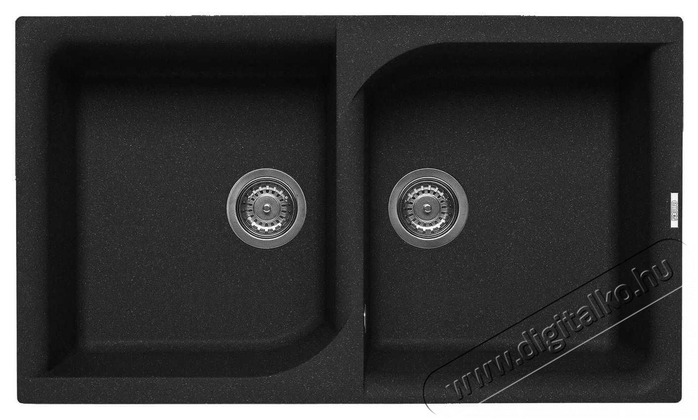 Elleci LGE45054 Ego 450 G54 Nero Pietra Granitek mosogatótálca Konyhai termékek - Mosogató - Mosogatótálca - 358894