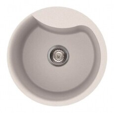 Elleci LGEROU68 Ego ROUND G68 Bianco Granitek mosogatótálca Konyhai termékek - Mosogató - Mosogatótálca - 358955