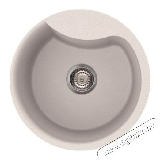 Elleci LGEROU68 Ego ROUND G68 Bianco Granitek mosogatótálca Konyhai termékek - Mosogató - Mosogatótálca - 358955