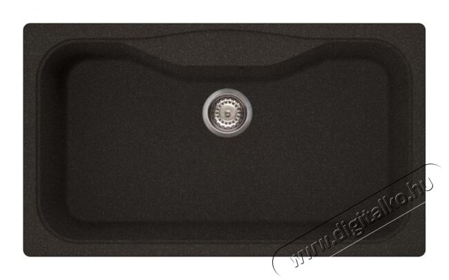 Elleci LGF36054 Fox 360 G54 Nero Pietra granitek mosogatótálca Konyhai termékek - Mosogató - Mosogatótálca - 358997