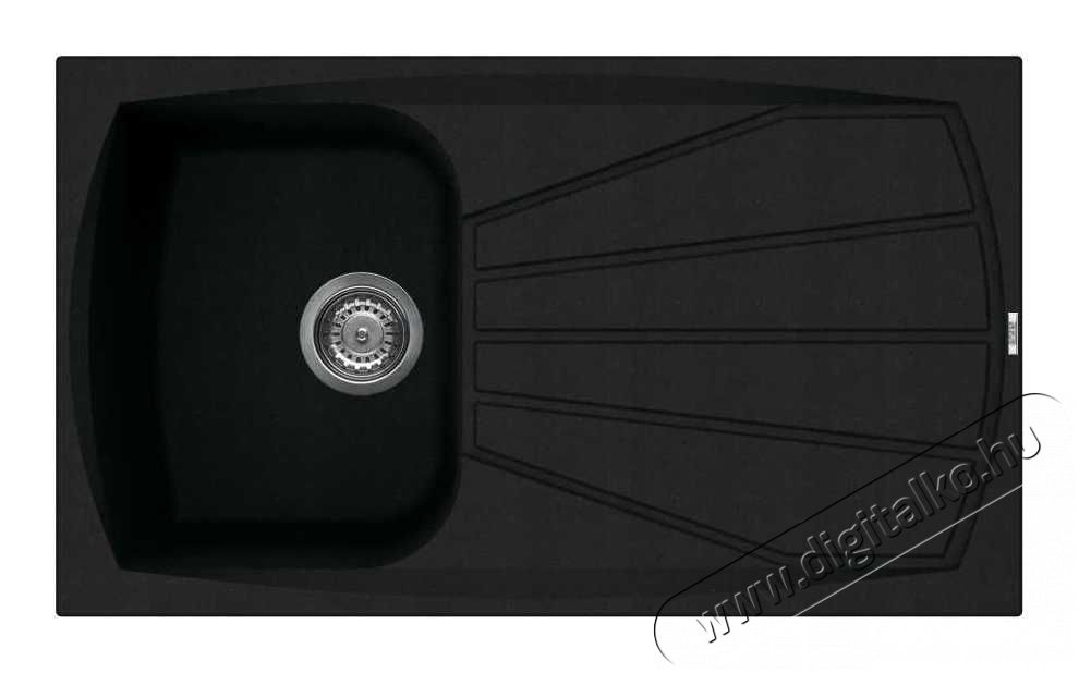 Elleci LGL40040 Living 400 G40 Nero granitek mosogatótálca Konyhai termékek - Mosogató - Mosogatótálca - 359052