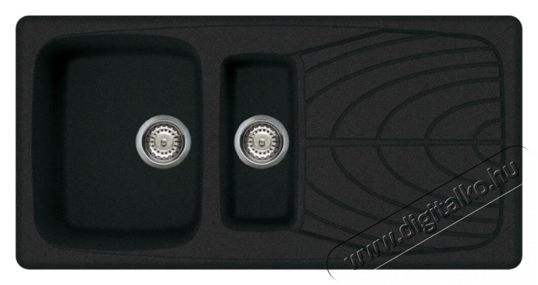 Elleci LGM47540 Master 475 G40 Nero granitek mosogatótálca Konyhai termékek - Mosogató - Mosogatótálca - 359122