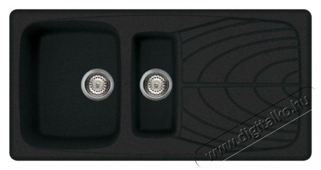 Elleci LGM47540 Master 475 G40 Nero granitek mosogatótálca Konyhai termékek - Mosogató - Mosogatótálca - 359122