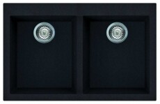 Elleci LGQ35040 Quadra 350 G40 Nero granitek mosogatótálca Konyhai termékek - Mosogató - Mosogatótálca - 359370