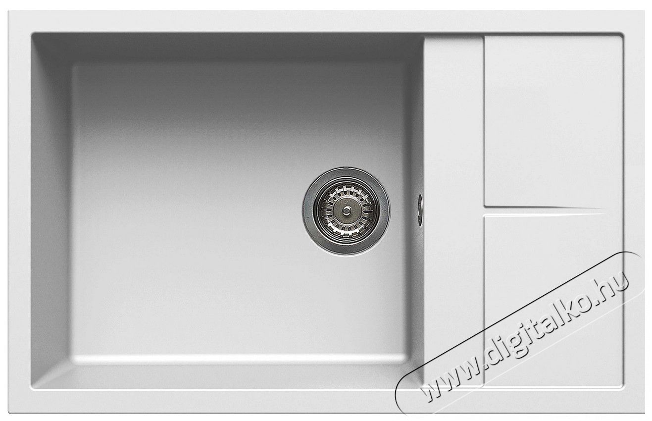 Elleci LGU31068 Unico 310 G68 Bianco granitek mosogatótálca Konyhai termékek - Mosogató - Mosogatótálca - 359567