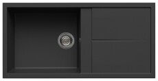 Elleci LGU48040 Unico 480 G40 Nero granitek mosogatótálca Konyhai termékek - Mosogató - Mosogatótálca - 359598