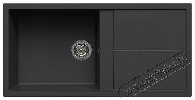 Elleci LGU48040 Unico 480 G40 Nero granitek mosogatótálca Konyhai termékek - Mosogató - Mosogatótálca - 359598