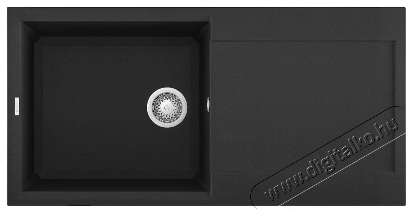 Elleci LGY48040 Easy 480 G40 Nero granitek mosogatótálca Konyhai termékek - Mosogató - Mosogatótálca - 358837