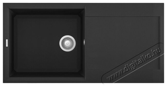 Elleci LGY48040 Easy 480 G40 Nero granitek mosogatótálca Konyhai termékek - Mosogató - Mosogatótálca - 358837