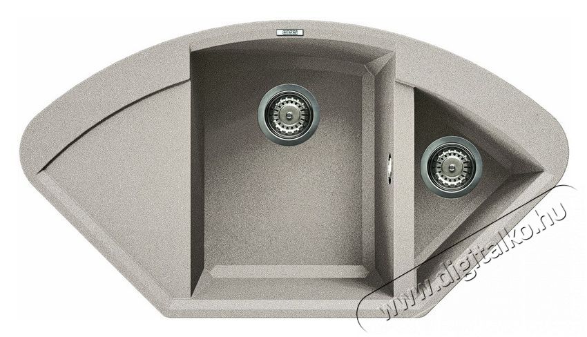 Elleci LGYCOR43 Easy CORNER G43 Tortora granitek mosogatótálca Konyhai termékek - Mosogató - Mosogatótálca - 358858