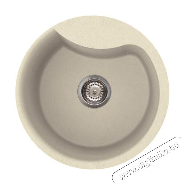 Elleci LGEROU62 Ego ROUND G62 Bianco Antico granitek mosogatótálca Konyhai termékek - Mosogató - Mosogatótálca - 358956