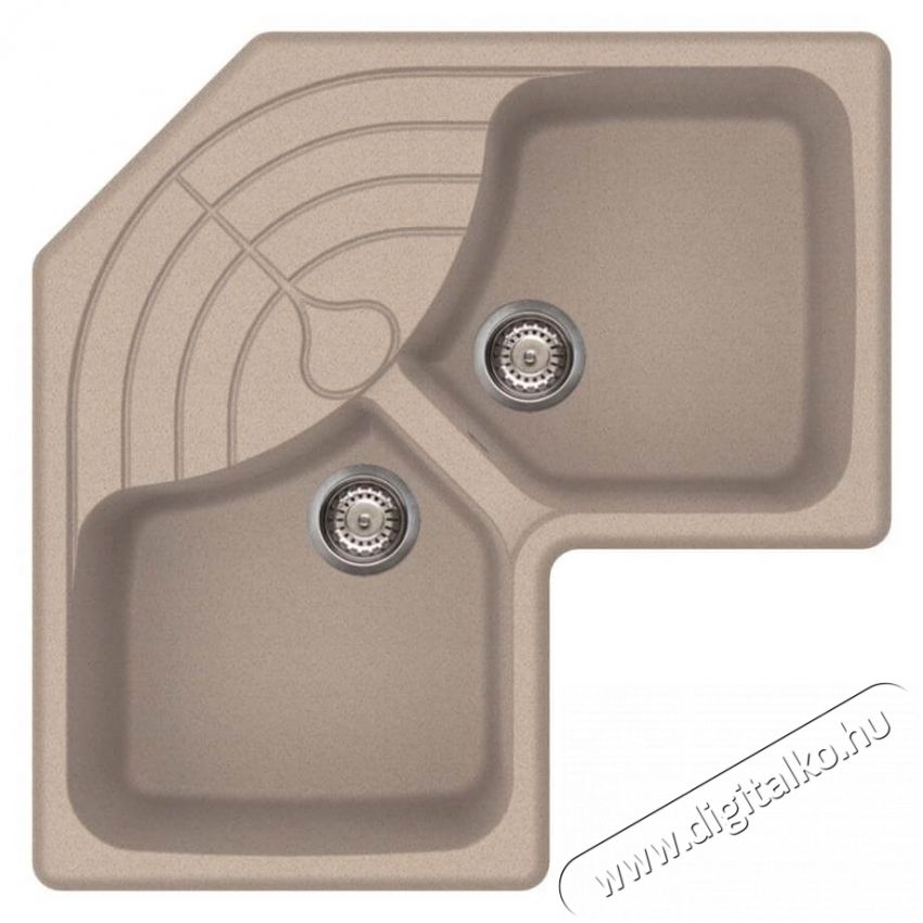 Elleci LGMCOR51 Master CORNER G51 Avena granitek mosogatótálca Konyhai termékek - Mosogató - Mosogatótálca - 359140