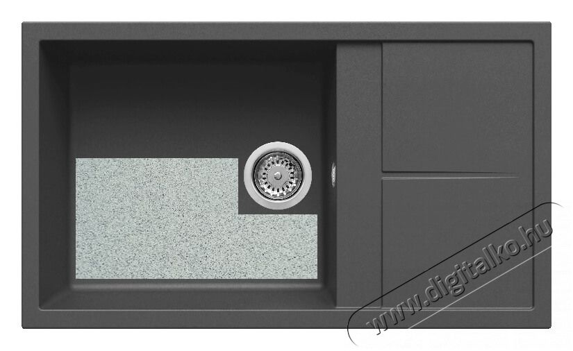 Elleci LGU41052 Unico 410 G52 Bianco Pietra granitek mosogatótálca Konyhai termékek - Mosogató - Mosogatótálca - 359582