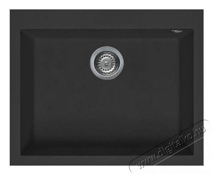 Elleci LGQ11040 Quadra 110 G40 Nero Granitek mosogatótálca Konyhai termékek - Mosogató - Mosogatótálca - 359216
