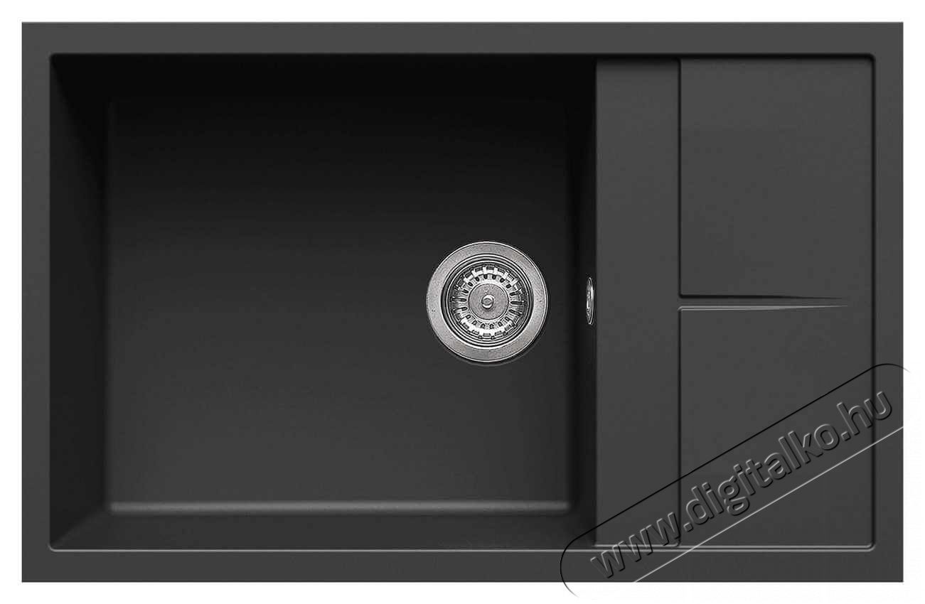 Elleci LGU31040 Unico 310 G40 Nero granitek mosogatótálca Konyhai termékek - Mosogató - Mosogatótálca - 359574