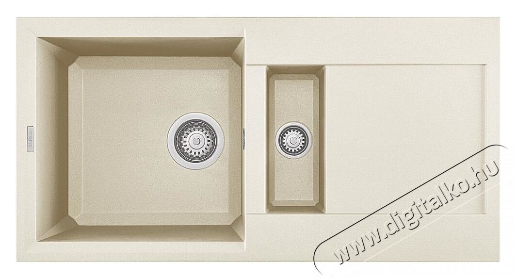 Elleci LGY42562 Easy 425 G62 Bianco Antico Granitek mosogatótálca Konyhai termékek - Mosogató - Mosogatótálca - 358806