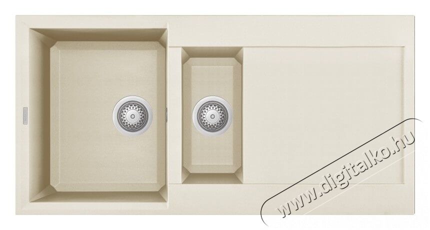 Elleci LGY47562 Easy 475 G62 Bianco Antico Granitek mosogatótálca Konyhai termékek - Mosogató - Mosogatótálca - 358819