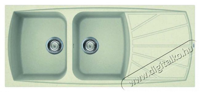 Elleci LGL50062 Living 500 G62 Bianco Antico granitek mosogatótálca Konyhai termékek - Mosogató - Mosogatótálca - 359075