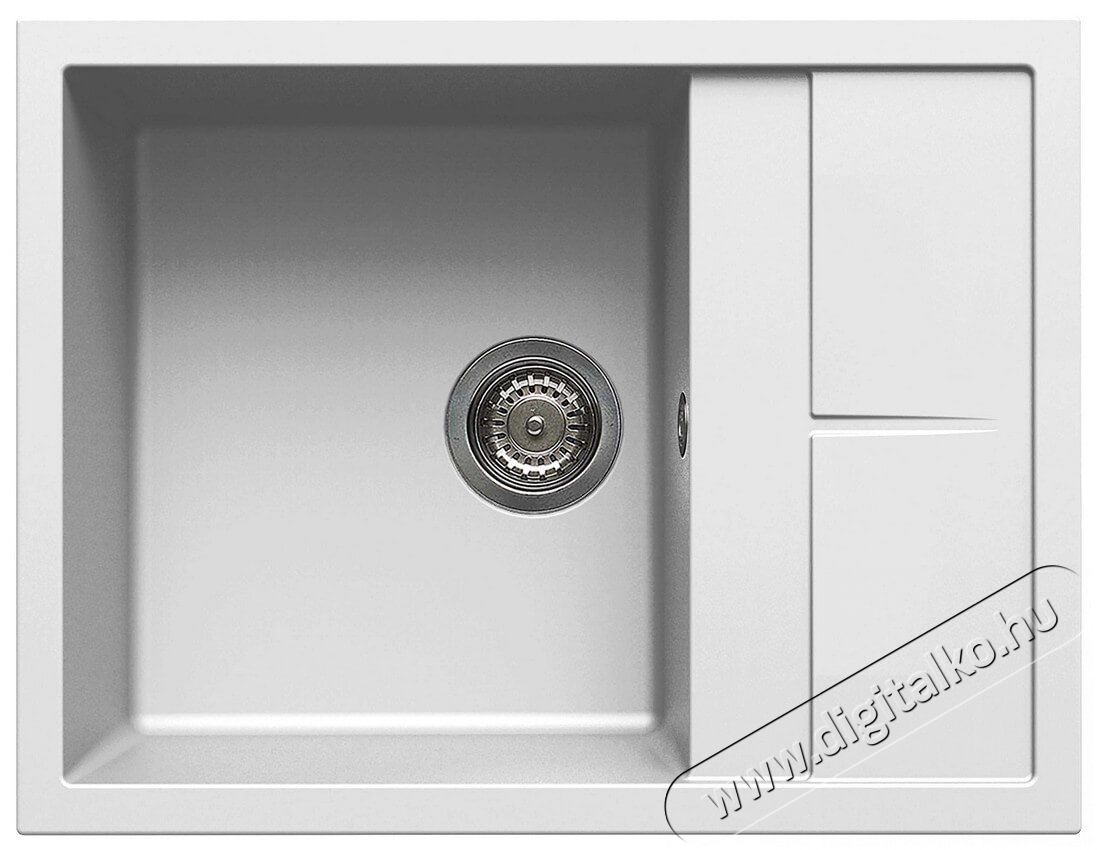 Elleci LGU12568 Unico 125 G68 Bianco granitek mosogatótálca Konyhai termékek - Mosogató - Mosogatótálca - 359543