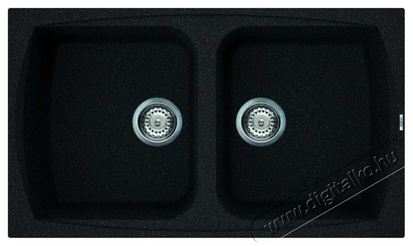 Elleci LGL45054 Living 450 G54 Nero Pietra granitek mosogatótálca Konyhai termékek - Mosogató - Mosogatótálca - 359053