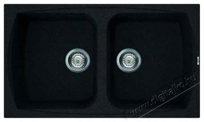 Elleci LGL45054 Living 450 G54 Nero Pietra granitek mosogatótálca Konyhai termékek - Mosogató - Mosogatótálca - 359053