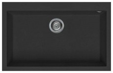 Elleci LGQ13040 Quadra 130 G40 Nero granitek mosogatótálca Konyhai termékek - Mosogató - Mosogatótálca - 359244
