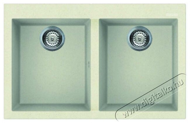 Elleci LGQ35062 Quadra 350 G62 Bianco Antico granitek mosogatótálca Konyhai termékek - Mosogató - Mosogatótálca - 359363