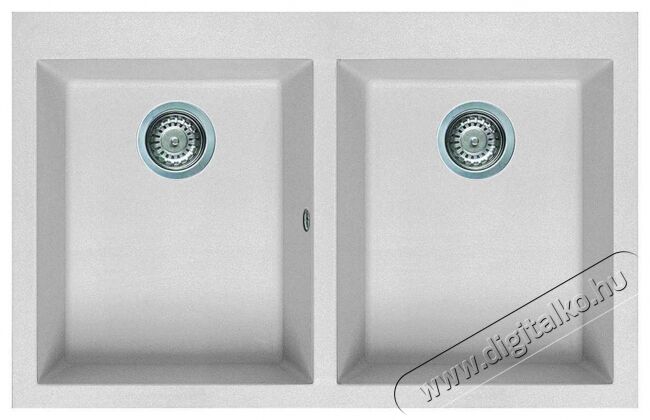 Elleci LGQ35068 Quadra 350 G68 Bianco granitek mosogatótálca Konyhai termékek - Mosogató - Mosogatótálca - 359362