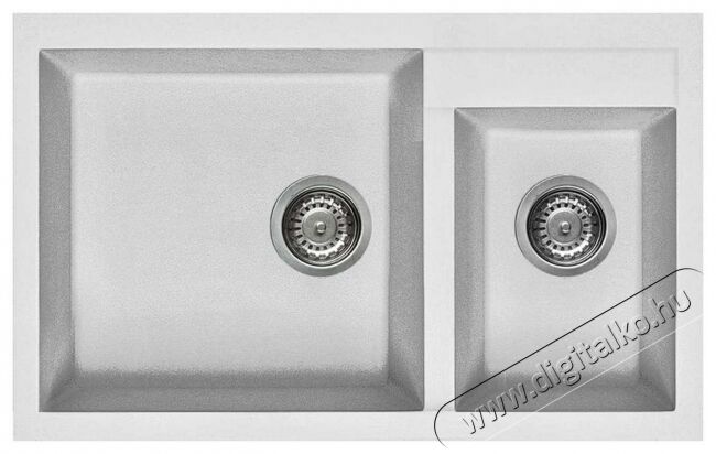 Elleci LGQ44068 Quadra 440 G68 Bianco granitek mosogatótálca Konyhai termékek - Mosogató - Mosogatótálca - 359388