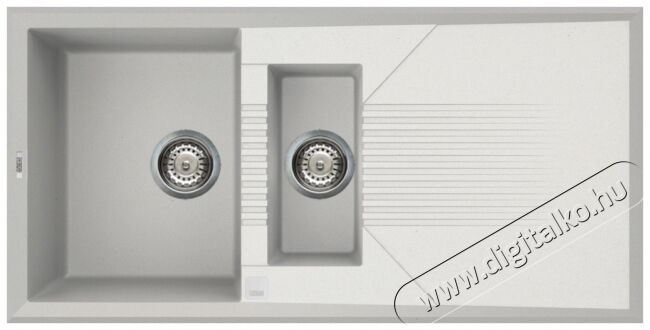 Elleci LGT47568 Tekno 475 G68 Bianco granitek mosogatótálca Konyhai termékek - Mosogató - Mosogatótálca - 359499