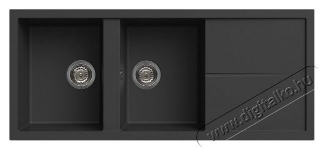 Elleci LGU50040 Unico 500 G40 Nero granitek mosogatótálca Konyhai termékek - Mosogató - Mosogatótálca - 359610
