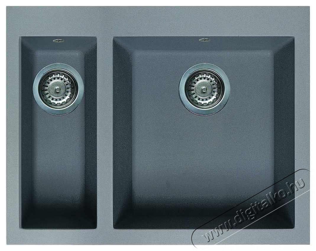 Elleci LMQ15073 Quadra 150 M73 Titanium metaltek mosogatótálca Konyhai termékek - Mosogató - Mosogatótálca - 359262