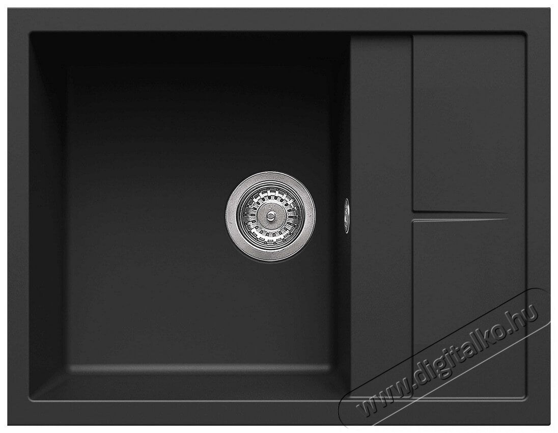 Elleci LGU12540 Unico 125 G40 Nero granitek mosogatótálca Konyhai termékek - Mosogató - Mosogatótálca - 359550