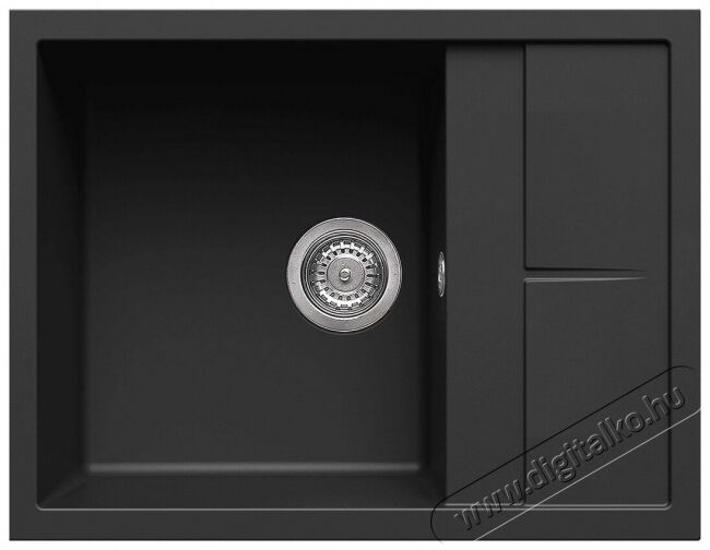 Elleci LGU12540 Unico 125 G40 Nero granitek mosogatótálca Konyhai termékek - Mosogató - Mosogatótálca - 359550