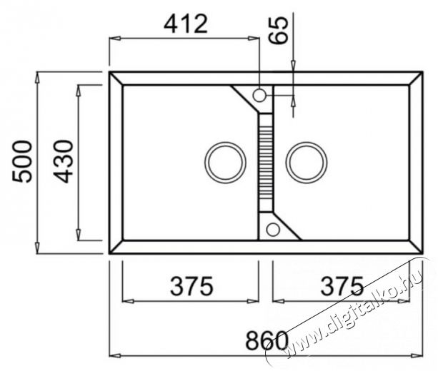 Elleci LGT45068 Tekno 450 G68 Bianco granitek mosogatótálca Konyhai termékek - Mosogató - Mosogatótálca - 359491