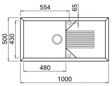 Elleci LGT48051 Tekno 480 G51 Avena granitek mosogatótálca Konyhai termékek - Mosogató - Mosogatótálca - 359512