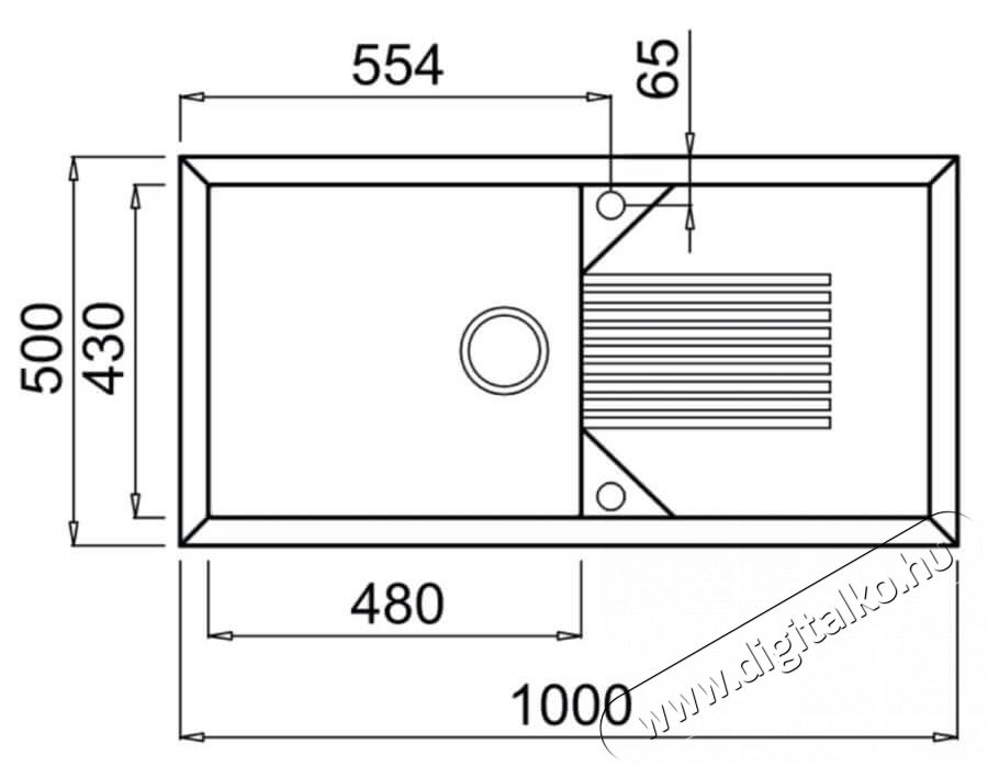 Elleci LMT48073 Tekno 480 M73 Titanium metaltek mosogatótálca Konyhai termékek - Mosogató - Mosogatótálca - 359506